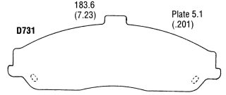 Bremsklötze Vorne - Brakepads Front  Corvette C5+C6  97-08